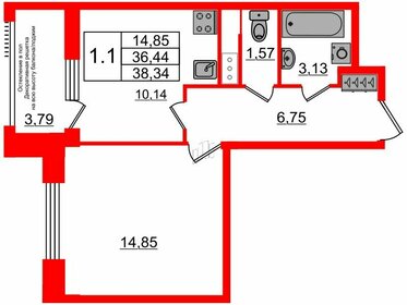 32 м², 1-комнатная квартира 10 835 000 ₽ - изображение 102