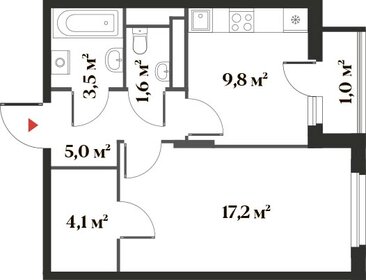 49,1 м², 1-комнатная квартира 13 047 463 ₽ - изображение 46