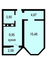 38,6 м², 1-комнатная квартира 3 057 935 ₽ - изображение 23