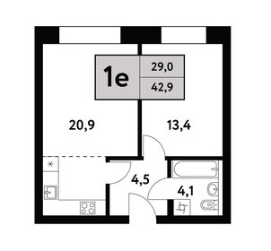 41,8 м², 2-комнатная квартира 19 352 606 ₽ - изображение 26