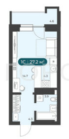 Квартира 27,2 м², студия - изображение 1
