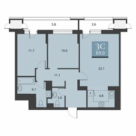 76,4 м², 3-комнатная квартира 7 800 000 ₽ - изображение 87