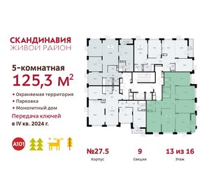 Квартира 125,3 м², 5-комнатная - изображение 2