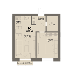 43,8 м², 1-комнатная квартира 6 564 000 ₽ - изображение 32