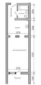 Квартира 34,1 м², студия - изображение 1