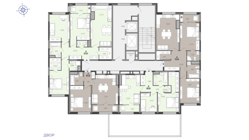 103 м², 3-комнатная квартира 9 600 000 ₽ - изображение 88