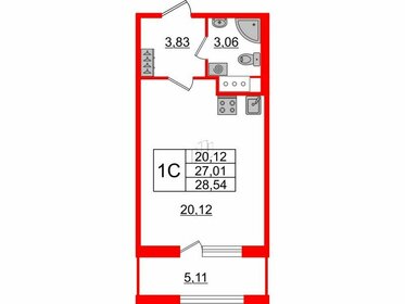 34 м², 2-комнатные апартаменты 8 900 000 ₽ - изображение 21