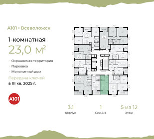 22,7 м², квартира-студия 4 332 841 ₽ - изображение 2