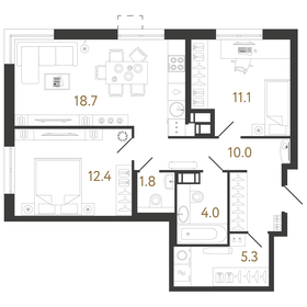 34 м², 1-комнатная квартира 5 250 000 ₽ - изображение 39