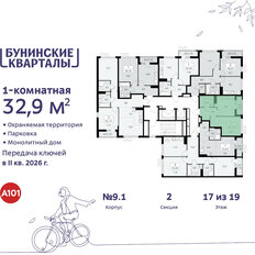 Квартира 32,9 м², 1-комнатная - изображение 4