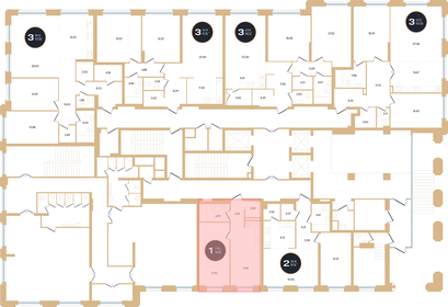 60,8 м², 1-комнатные апартаменты 11 990 000 ₽ - изображение 30