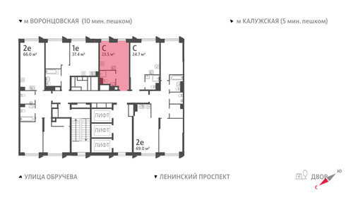 23,5 м², квартира-студия 13 726 209 ₽ - изображение 29