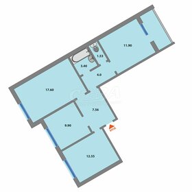 Квартира 62,7 м², 3-комнатная - изображение 4