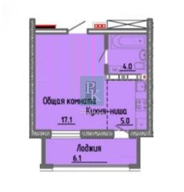 Квартира 32,2 м², 1-комнатная - изображение 2