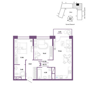 85,1 м², 3-комнатная квартира 6 100 000 ₽ - изображение 1