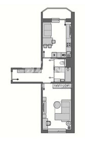 Квартира 49 м², 2-комнатная - изображение 1