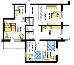 69 м², 4-комнатная квартира 5 000 000 ₽ - изображение 10