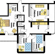 Квартира 96,5 м², 4-комнатная - изображение 4