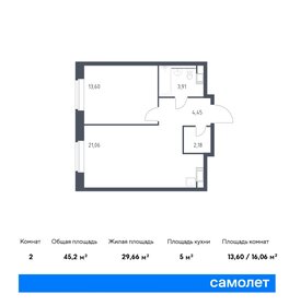 51,6 м², 2-комнатные апартаменты 18 195 984 ₽ - изображение 28