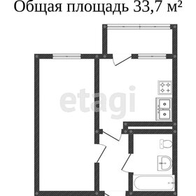 Квартира 34,6 м², 1-комнатная - изображение 1