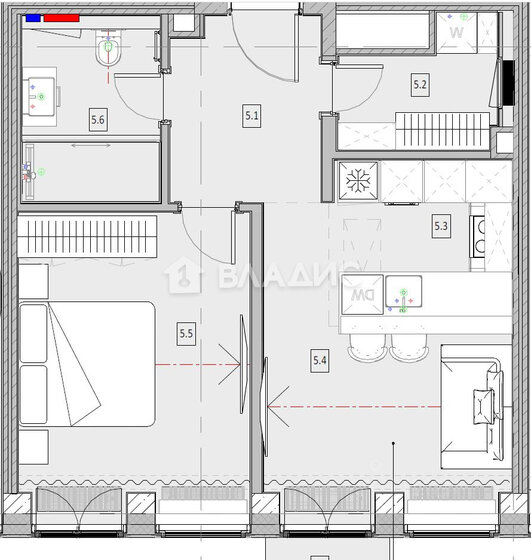 50,8 м², 2-комнатная квартира 52 000 000 ₽ - изображение 20