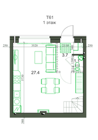 74 м², 4-комнатная квартира 6 961 000 ₽ - изображение 16