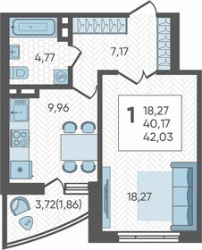 42 м², 1-комнатная квартира 6 050 880 ₽ - изображение 11