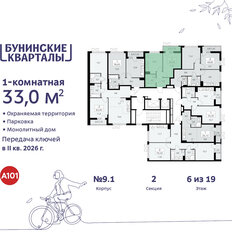 Квартира 33 м², 1-комнатная - изображение 4