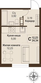 30,5 м², 1-комнатная квартира 3 100 000 ₽ - изображение 69