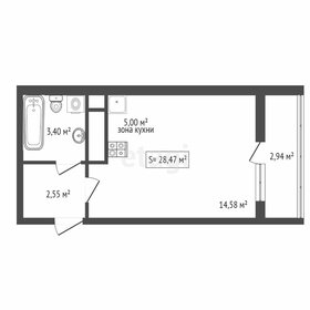 Квартира 28,5 м², студия - изображение 2