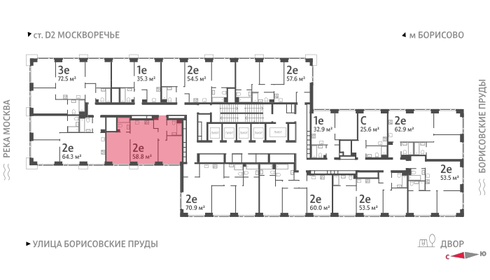 60 м², 2-комнатная квартира 21 151 920 ₽ - изображение 34