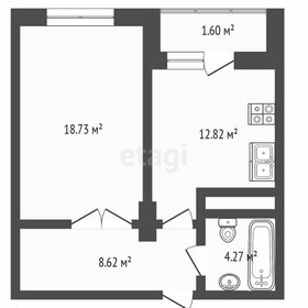 Квартира 46 м², 1-комнатная - изображение 3