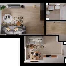 Квартира 35,6 м², 1-комнатная - изображение 3