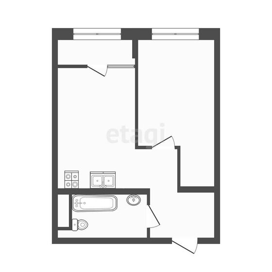 42,9 м², 1-комнатная квартира 5 300 000 ₽ - изображение 1