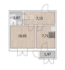 Квартира 29,8 м², студия - изображение 1