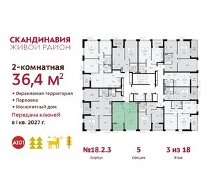 Квартира 36,4 м², 2-комнатная - изображение 2