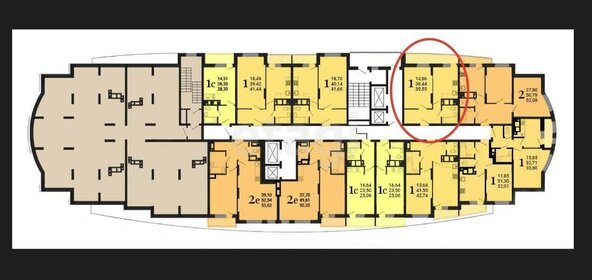 41,1 м², 1-комнатная квартира 3 800 000 ₽ - изображение 50