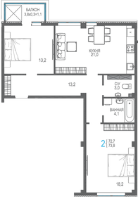 77,9 м², 2-комнатная квартира 12 500 000 ₽ - изображение 38