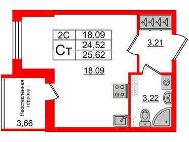 24,7 м², квартира-студия 4 800 128 ₽ - изображение 38