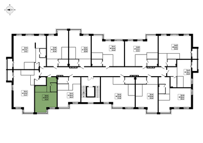 Квартира 44,4 м², 1-комнатная - изображение 1