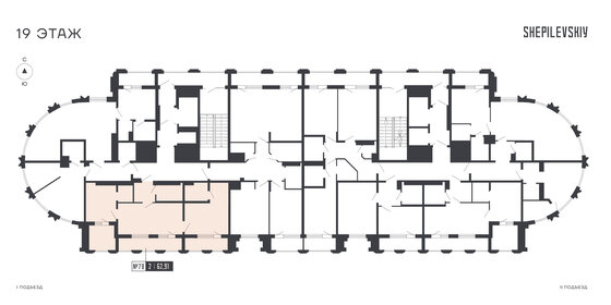 95,7 м², 3-комнатная квартира 26 800 000 ₽ - изображение 178