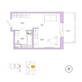 Квартира 25,6 м², студия - изображение 1