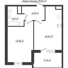 Квартира 35,3 м², 1-комнатная - изображение 1