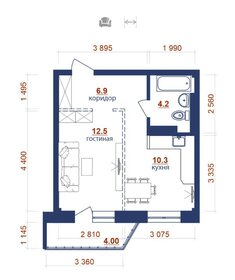 41,7 м², 1-комнатная квартира 7 200 000 ₽ - изображение 46