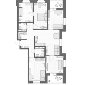 17,3 м², комната 2 200 000 ₽ - изображение 61