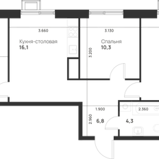 Квартира 67,2 м², 3-комнатная - изображение 2