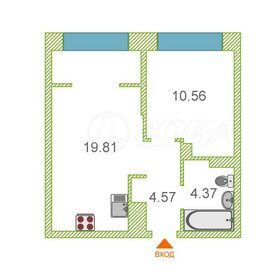 Квартира 39,4 м², 1-комнатная - изображение 1