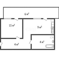 Квартира 41,4 м², 1-комнатная - изображение 1