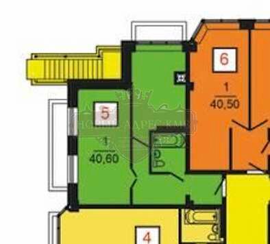 40,5 м², 1-комнатная квартира 5 670 000 ₽ - изображение 1