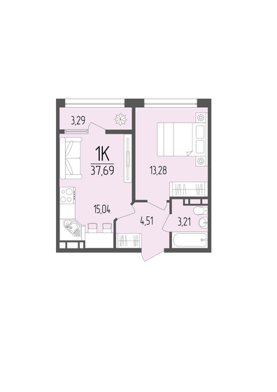 62,4 м², 3-комнатная квартира 4 300 000 ₽ - изображение 69
